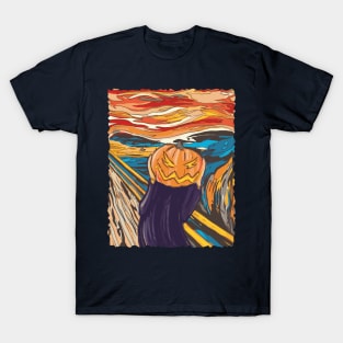 Pumpkin screaming painting T-Shirt